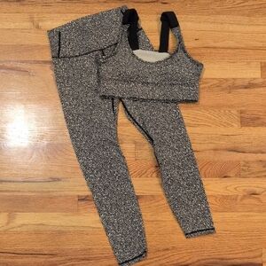 Women's Black and White Pants & Jumpsuit Set